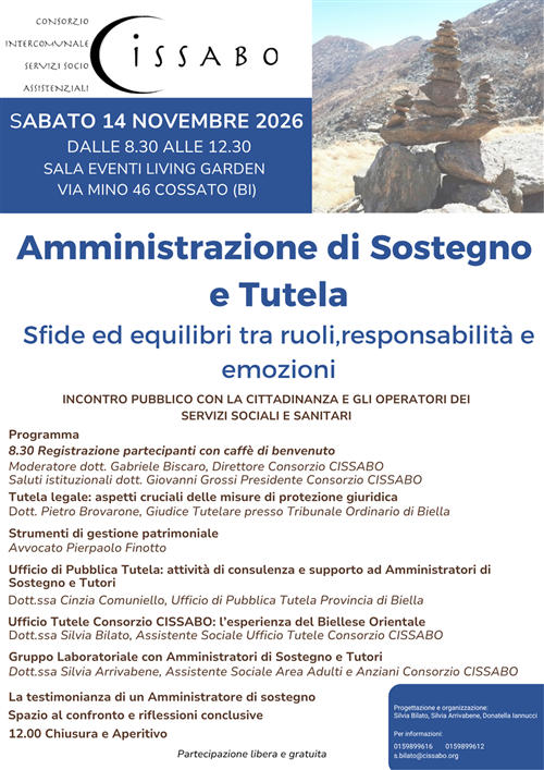 Incontro Pubblico "Amministrazione di Sostegno e Tutela"