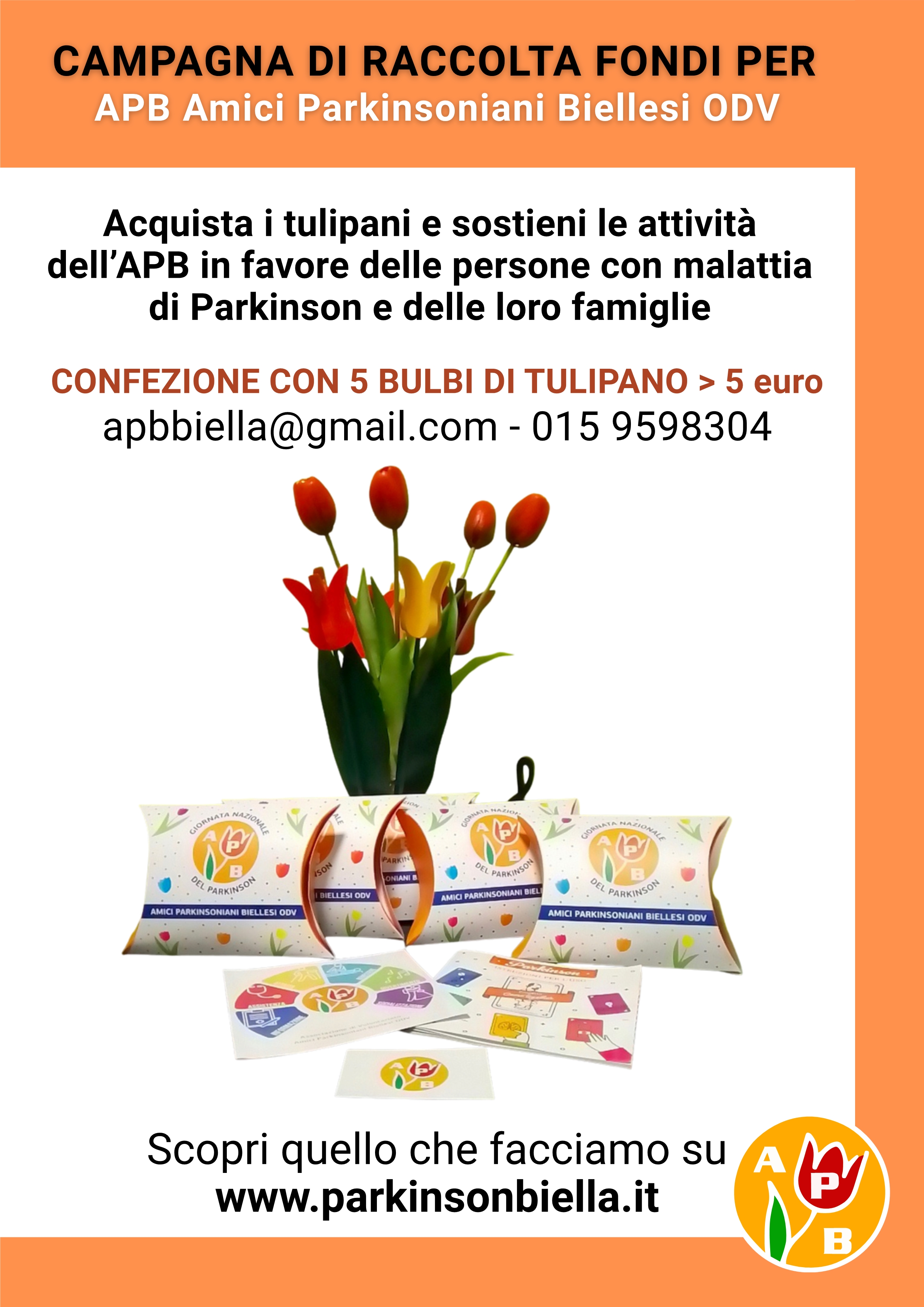 Campagna di raccolta fondi per APB Amici Parkinsoniani Biellesi ODV